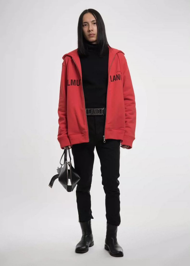 Helmut Lang HELMUT LANG Red slogan hoodie Size M / US 6-8 / IT 42-44 - 9 Thumbnail