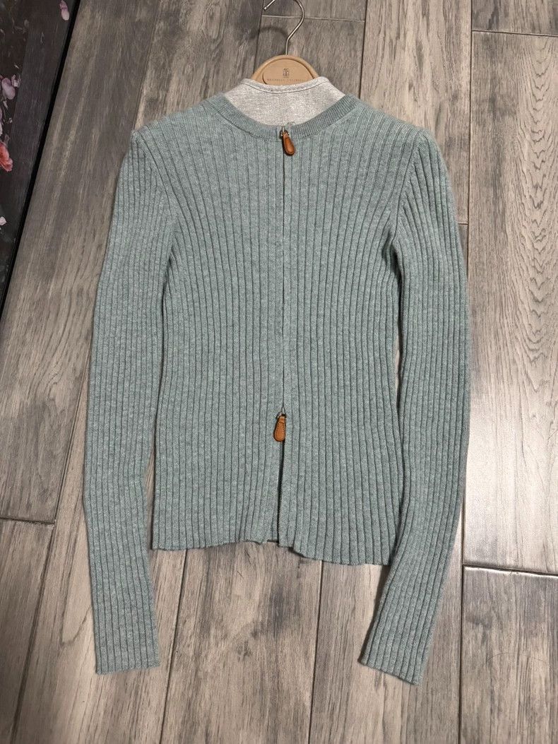 Ermenegildo Zegna Loro Piana Cashmere Zip Knit Cardigan Size US M / EU 48-50 / 2 - 6 Thumbnail
