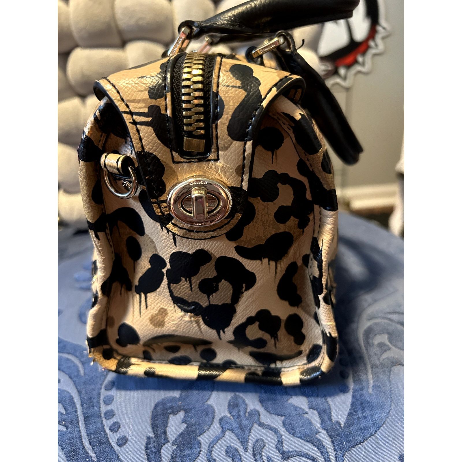 Coach Coach Leopard Print Bowling Bag Size ONE SIZE - 10 Thumbnail