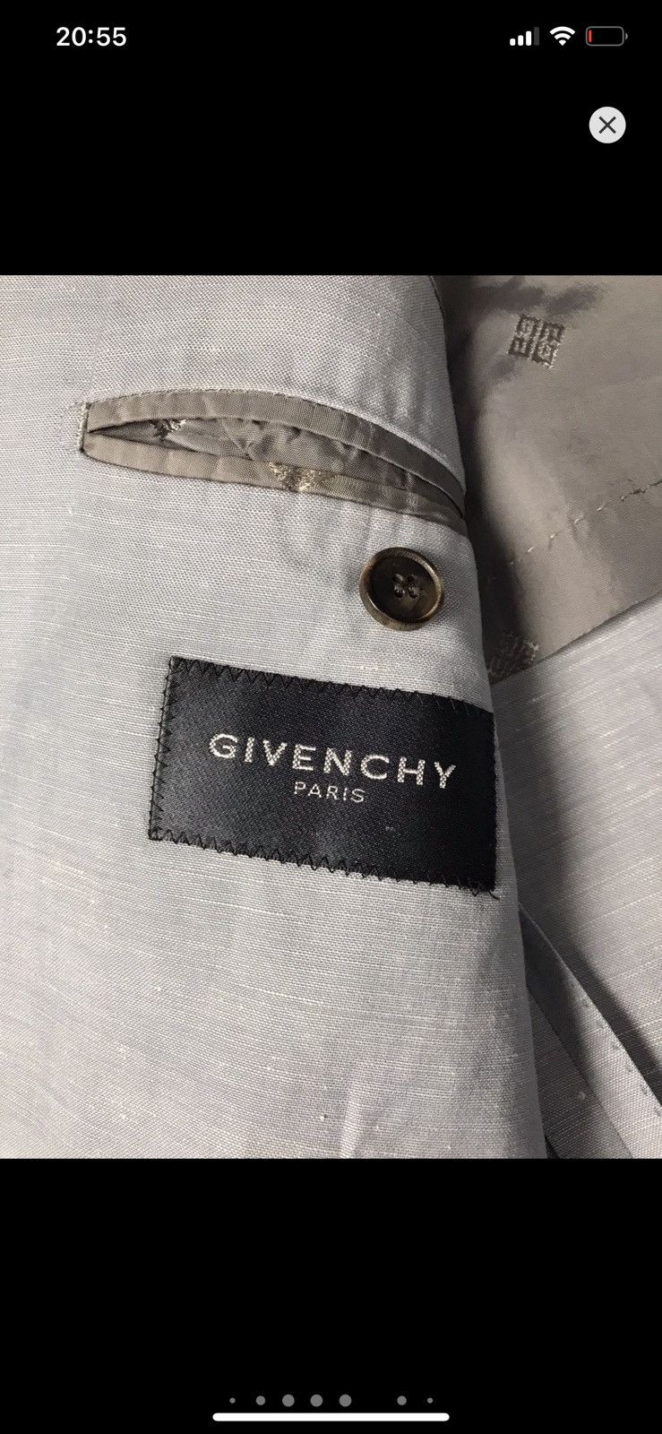 Givenchy Givenchy Gentleman Lana Lino luxury suit Size 50R - 10 Thumbnail