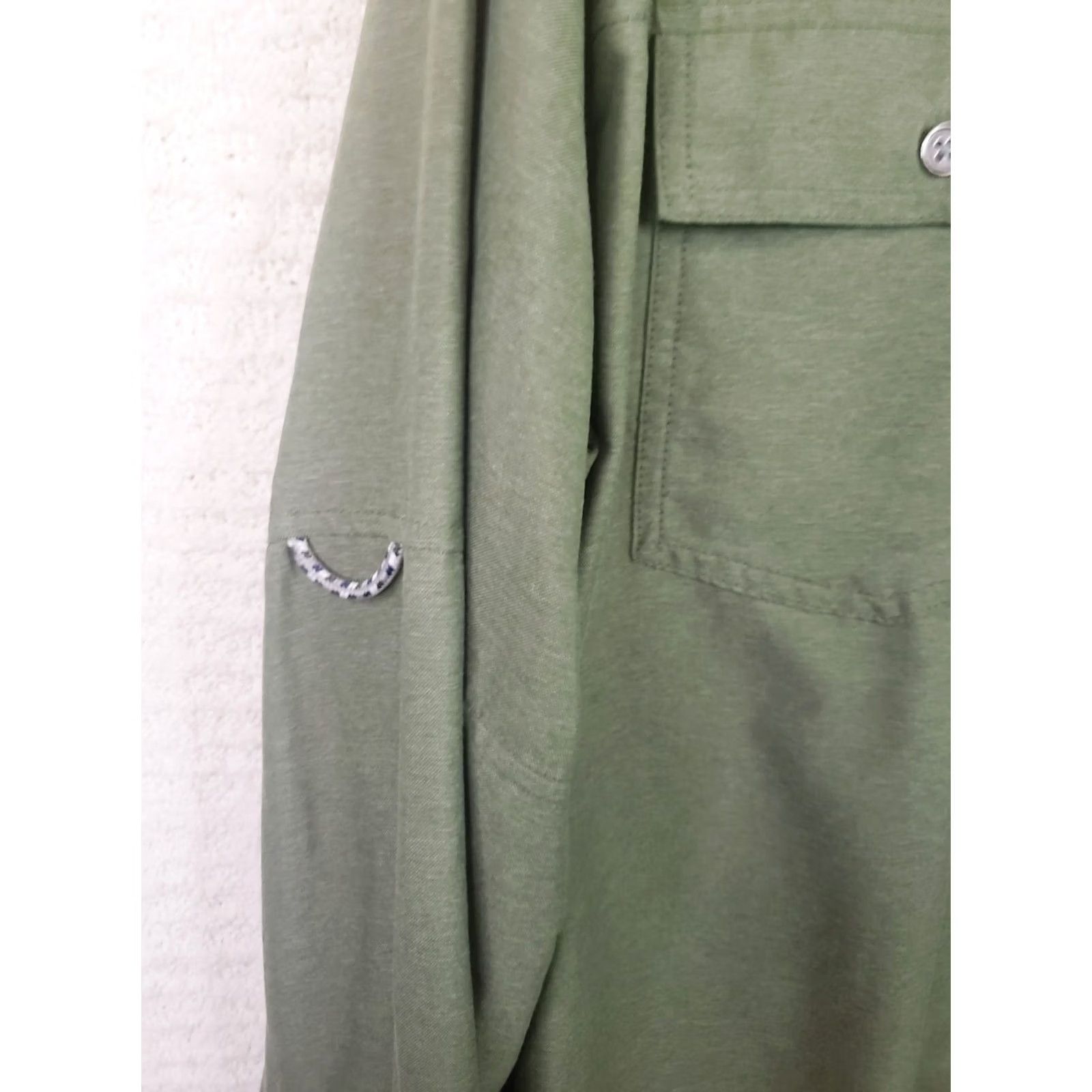 Vintage Columbia PFG OMNISHADE Men's 2XL Green Long Sleeve Vented Fishing Shirt Size US XXL / EU 58 / 5 - 4 Thumbnail