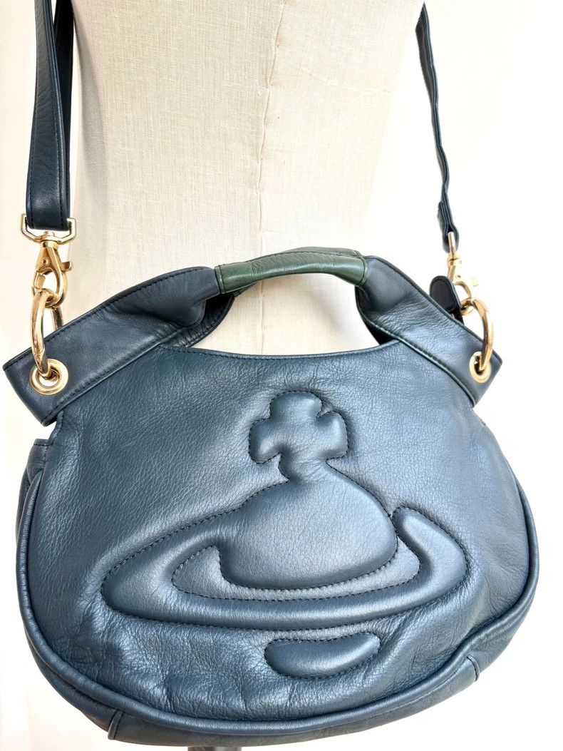 Vivienne Westwood Vivienne Westwood size os Blue and green Saturn treasure ba Size ONE SIZE - 2 Thumbnail