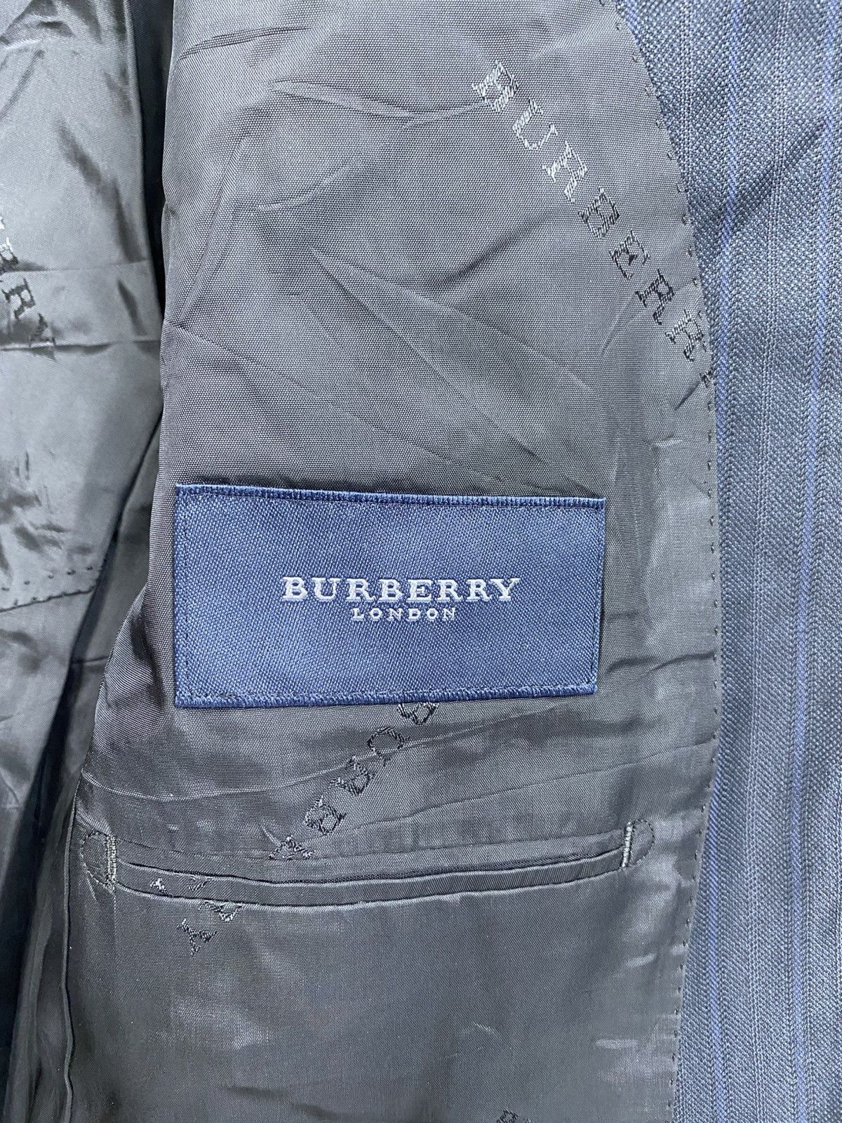 Burberry Vintage Burberry London Double Button Striped Blazer Jacket Size US M / EU 48-50 / 2 - 8 Thumbnail