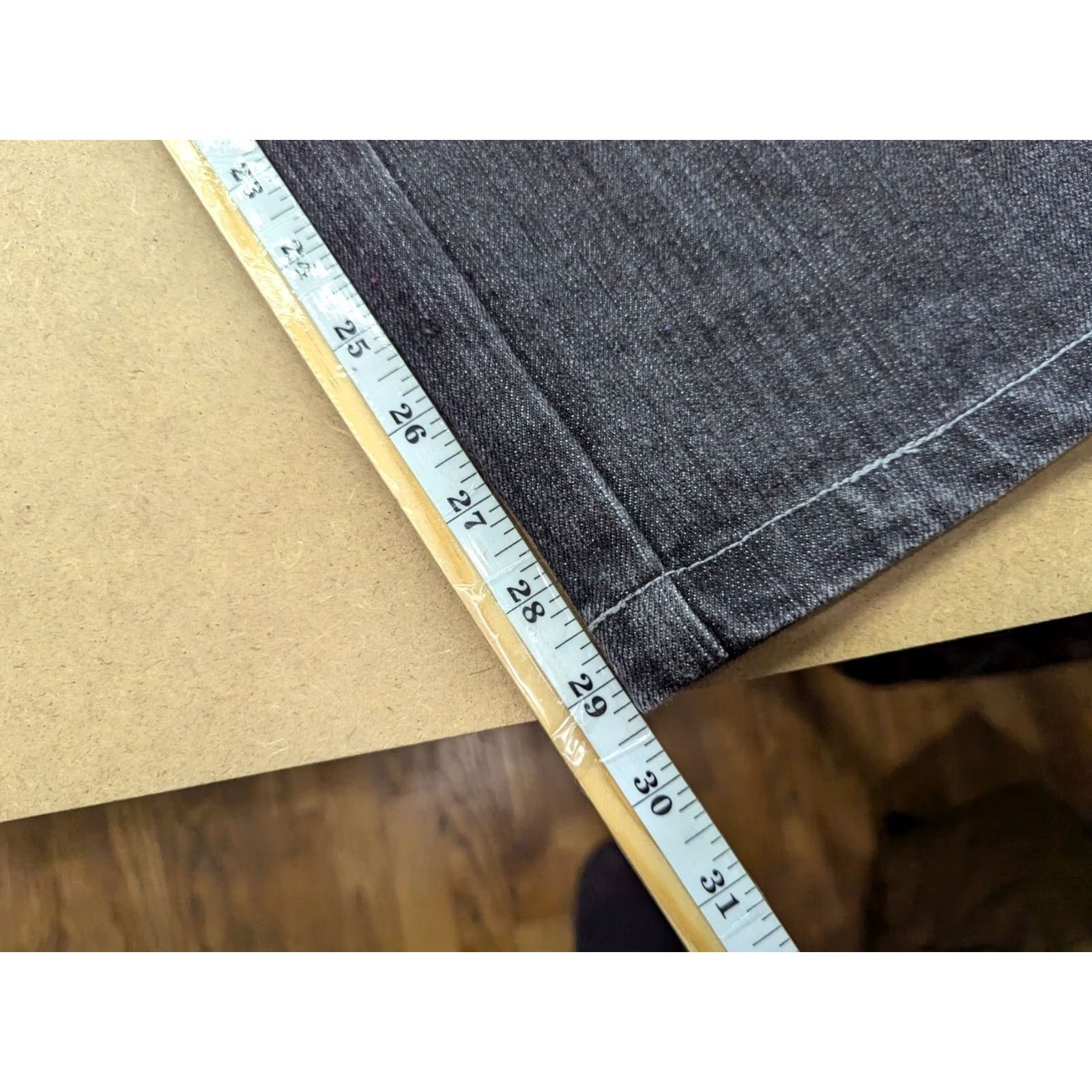 ESPIRIT VINTAGE Raw Blue Sacred Spirit Jeans W33 L29.5 Black Green Wings Straight Womens Size US 33 - 7 Thumbnail