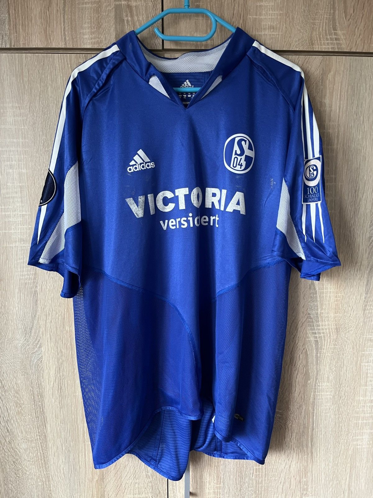 Adidas Schalke 04 Adidas 2004 UEFA cup XL Asamoah match worn Grailed