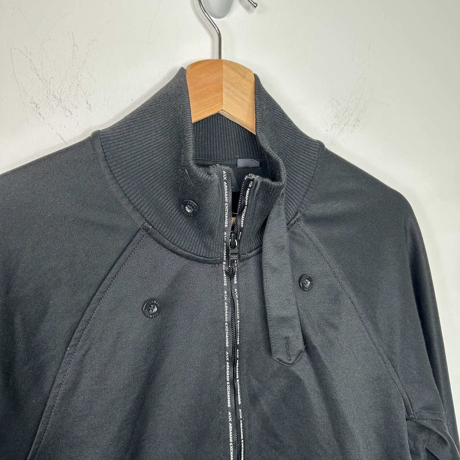 Armani Exchange Armani Exchange Black Athletic Jacket Logo Men's Medium Size US M / EU 48-50 / 2 - 6 Thumbnail