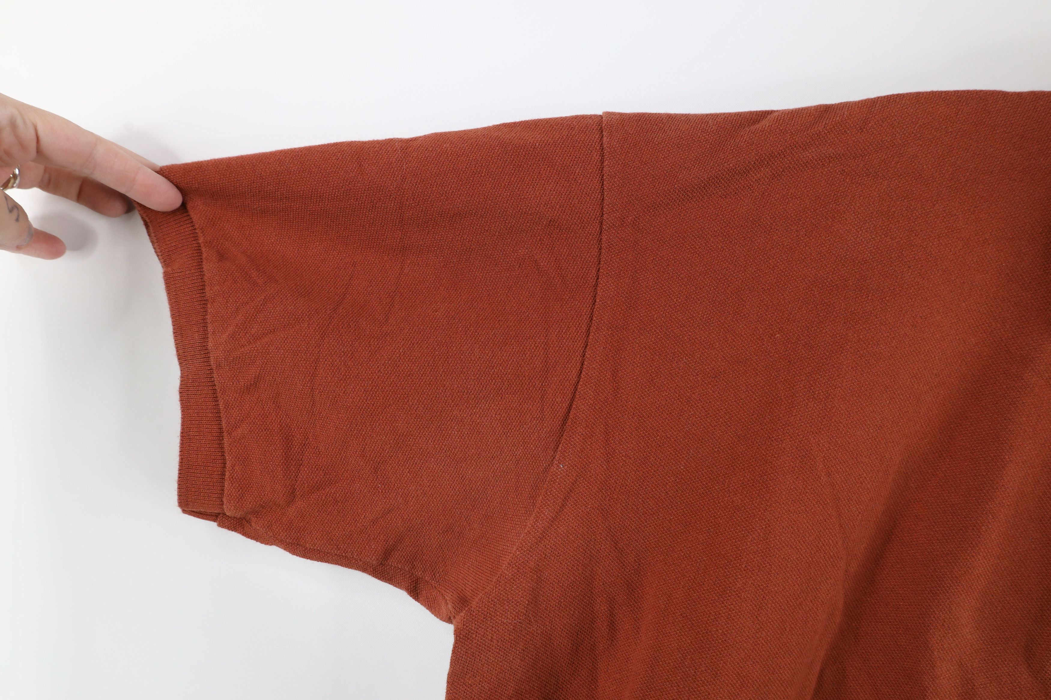 Vintage Vintage 90s Streetwear Collared Polo Shirt Burnt Orange USA Size US L / EU 52-54 / 3 - 6 Thumbnail
