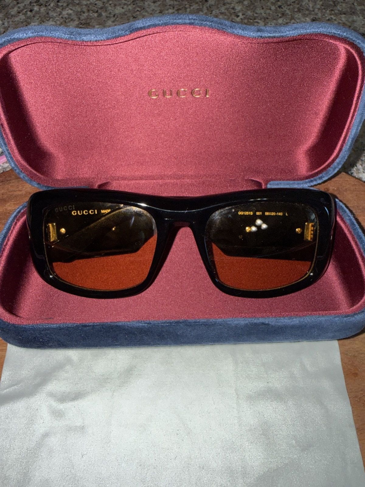 Gucci Gucci GG1215S 004 Sunglasses Black Frame Size ONE SIZE - 6 Thumbnail