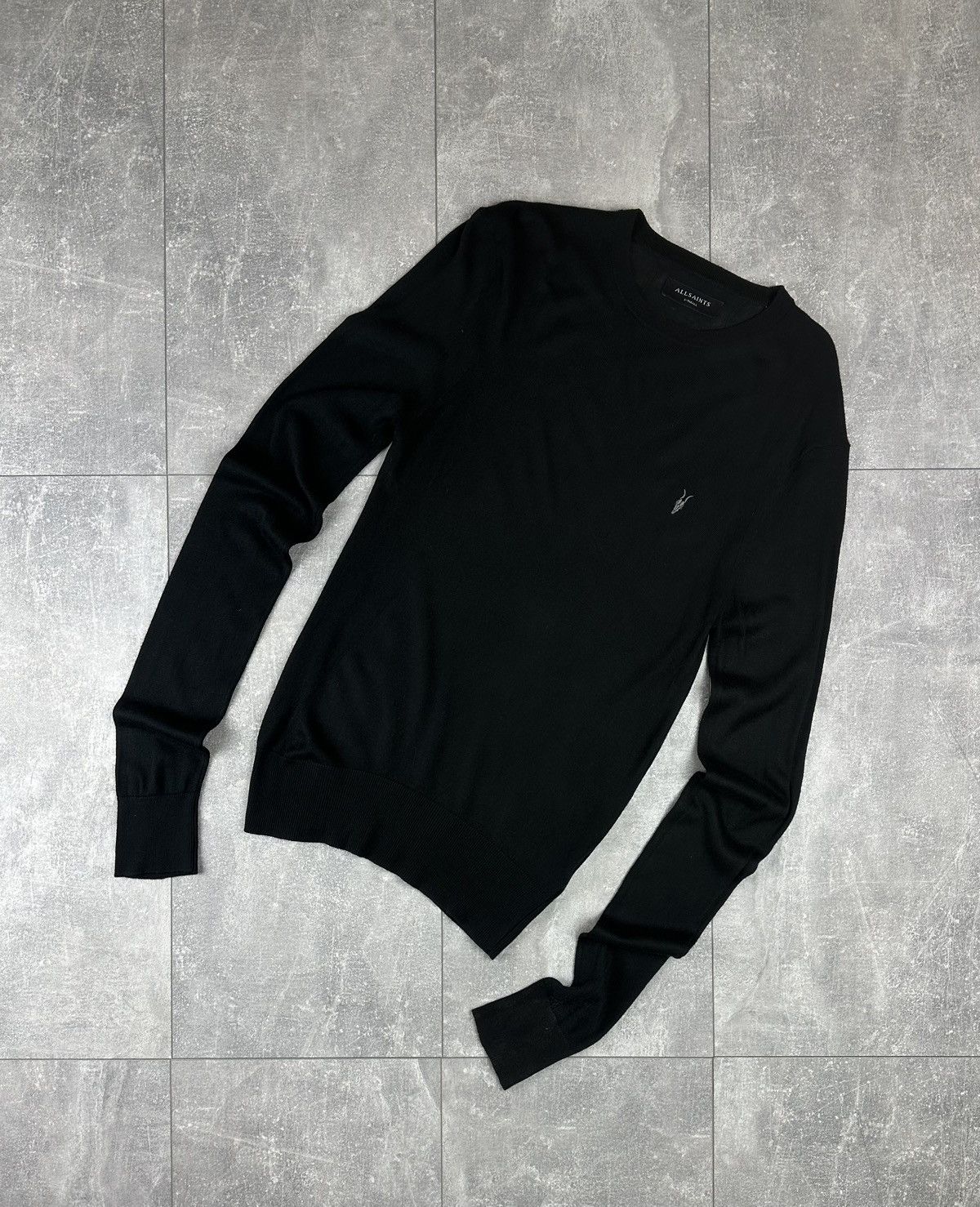 Allsaints Allsaints Mens Small Logo Crew Neck Sweater Size US XS / EU 42 / 0 - 1 Thumbnail
