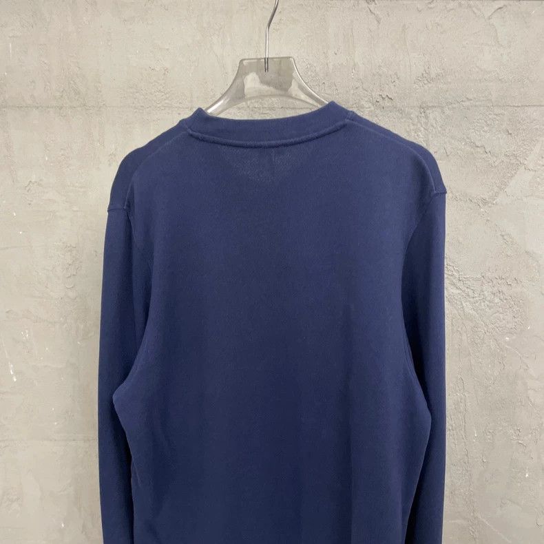Loewe loewe Navy blue striped logo round-neck sweatshirt 2506-Nex Size US L / EU 52-54 / 3 - 4 Thumbnail