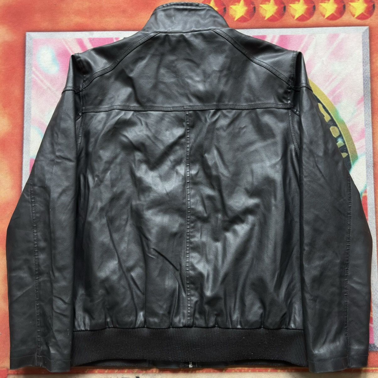 Sean John Sean John Faux-Leather Motorcycle Jacket Size US L / EU 52-54 / 3 - 2 Thumbnail