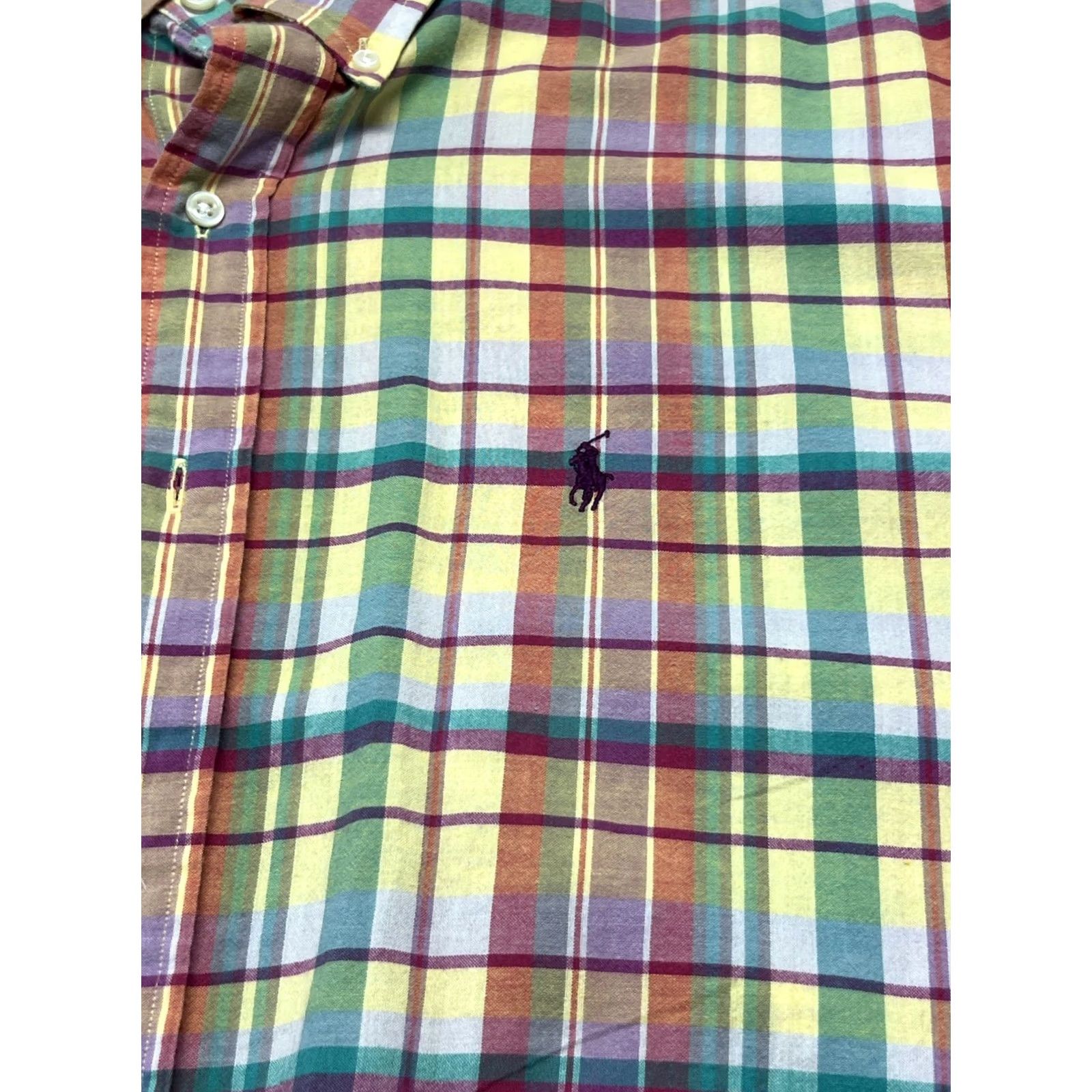 Ralph Lauren Ralph Lauren Blake Plaid Shirt Mens XXL Short Sleeve Button-Down 100% Cotton Size US XXL / EU 58 / 5 - 2 Thumbnail