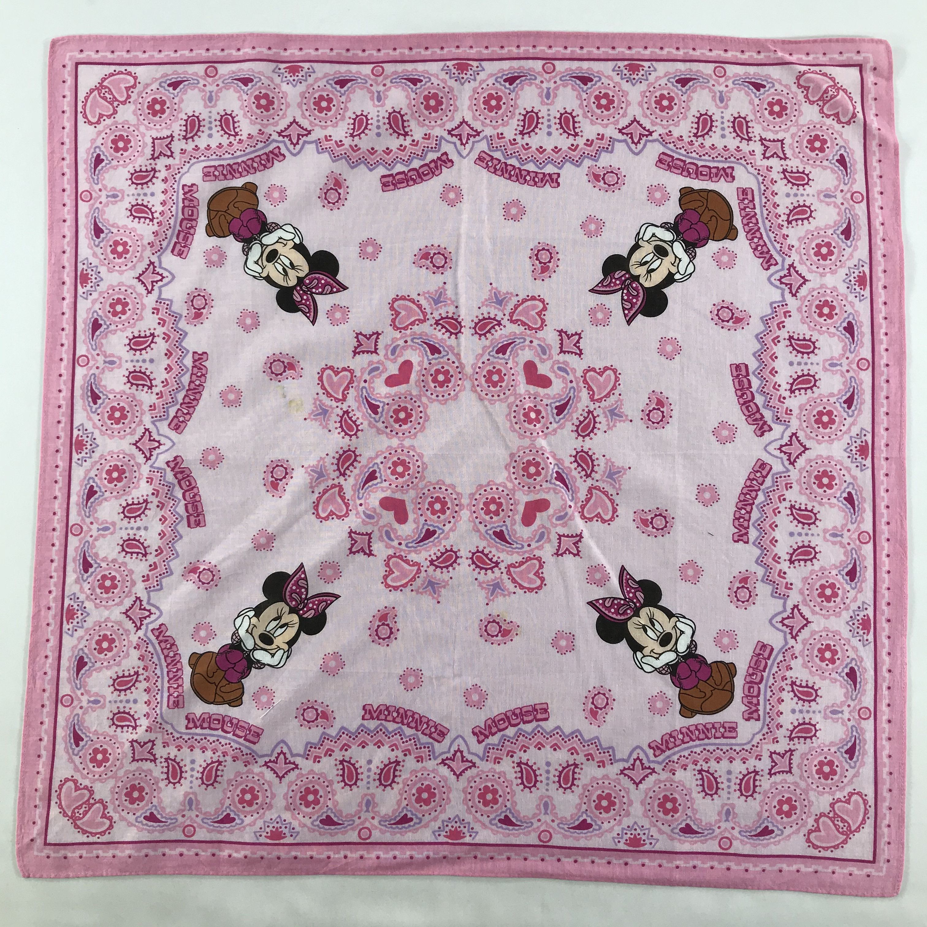 Cartoon Network × Vintage Minnie Mouse Bandana / Handkerchief / Neckerchief - S1837 Size ONE SIZE - 1 Thumbnail