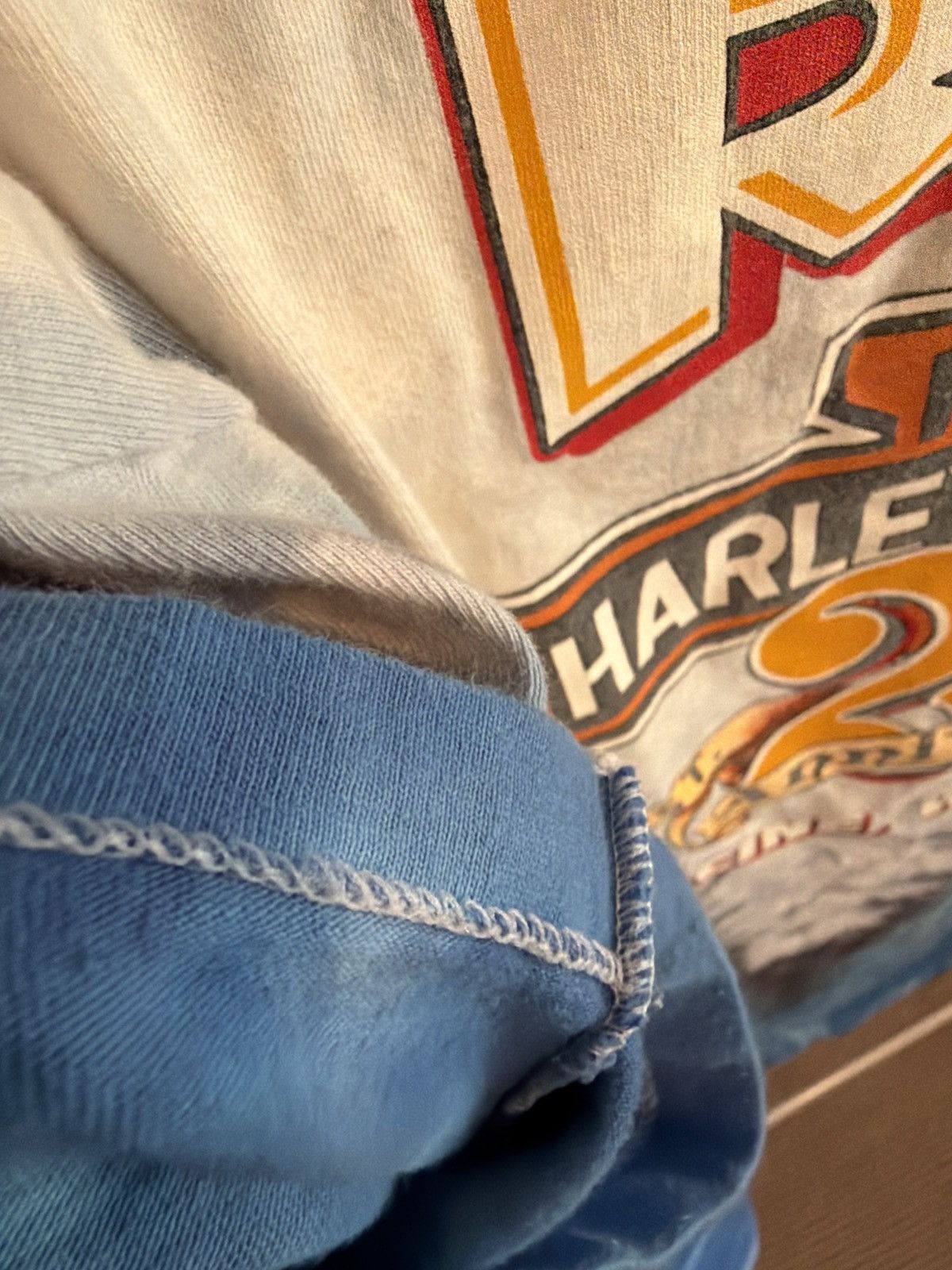 Harley Davidson 1991 Harley Tie Dye Single Stitch Tee Size US XXL / EU 58 / 5 - 5 Thumbnail