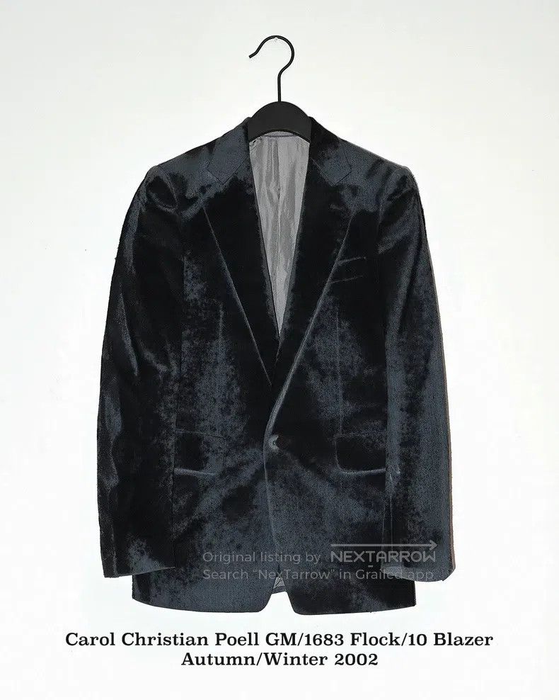 Carol Christian Poell Carol Christian Poell Dark blue fleece jacket Size US S / EU 44-46 / 1 - 1 Thumbnail