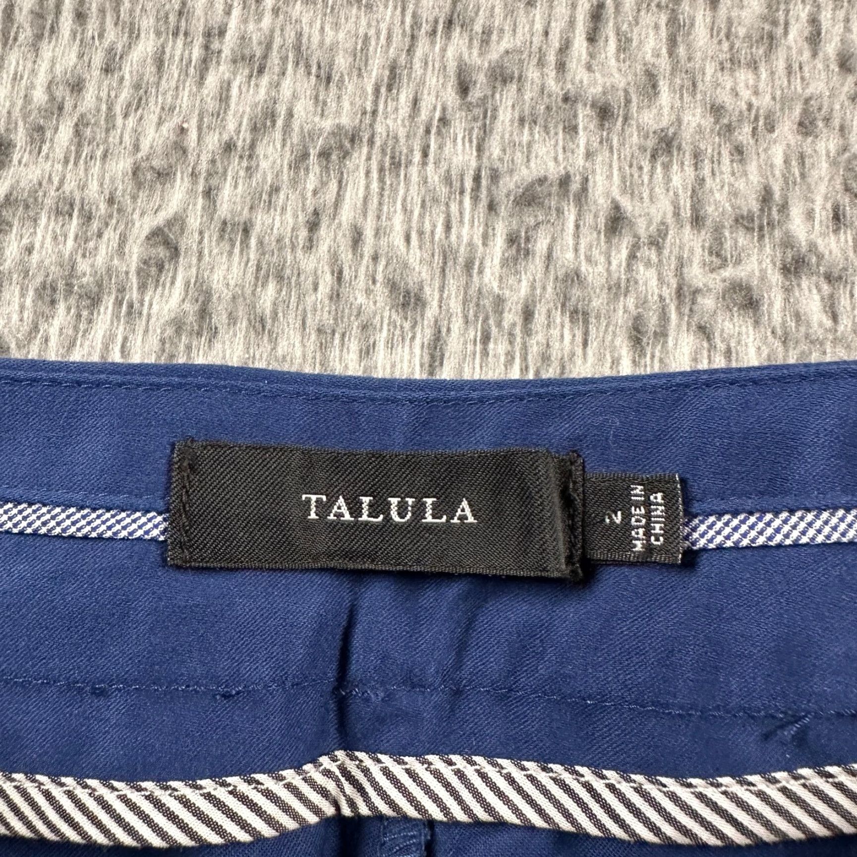 Vintage Talula Worth Pant Womens 2 Wide Leg High Rise Sailor Button Front Blue Depths Size 26" / US 2 / IT 38 - 5 Thumbnail