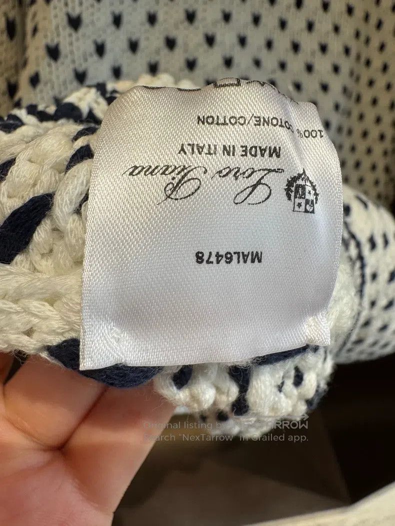 Loro Piana Loro Piana Lady's Pure Cotton Knit Top Size XS / US 0-2 / IT 36-38 - 2 Thumbnail