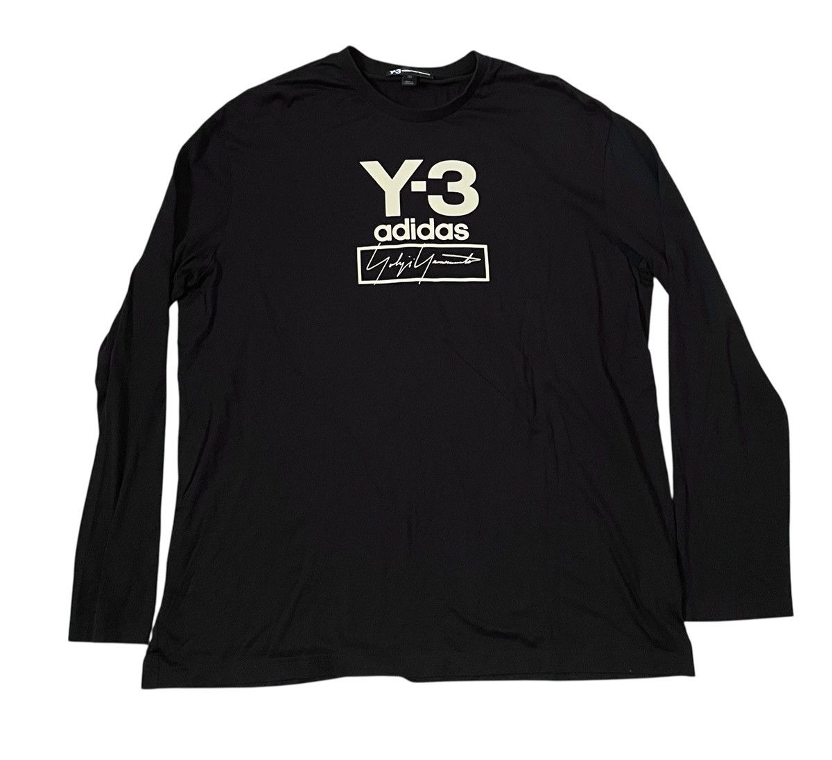 Yohji yamamoto y-3 logo longsleeve