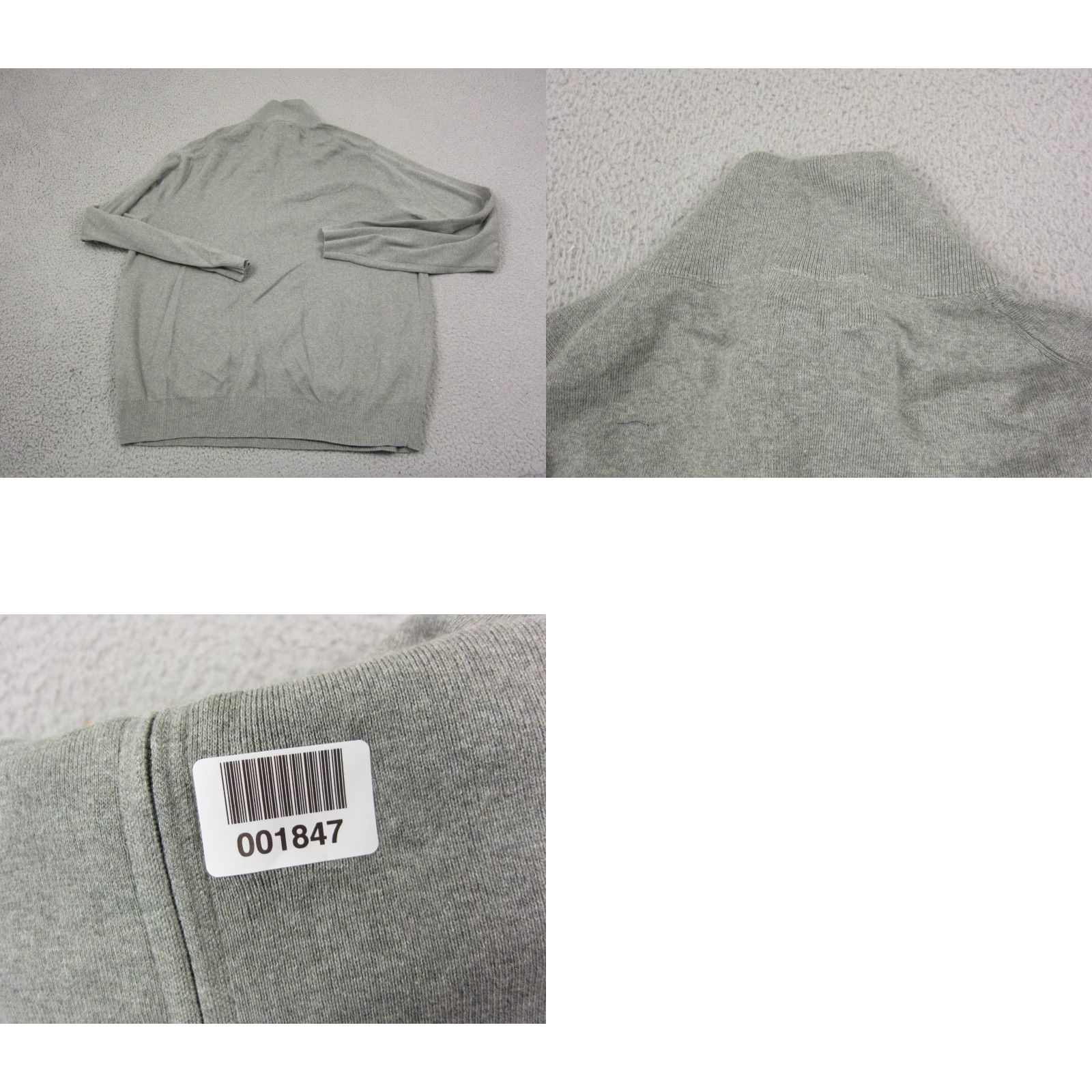 Polo Ralph Lauren Polo Ralph Lauren Sweater Adult 2XL Gray Green Pony 1/4 Zip Mens Pima Cotton Size US XXL / EU 58 / 5 - 8 Thumbnail