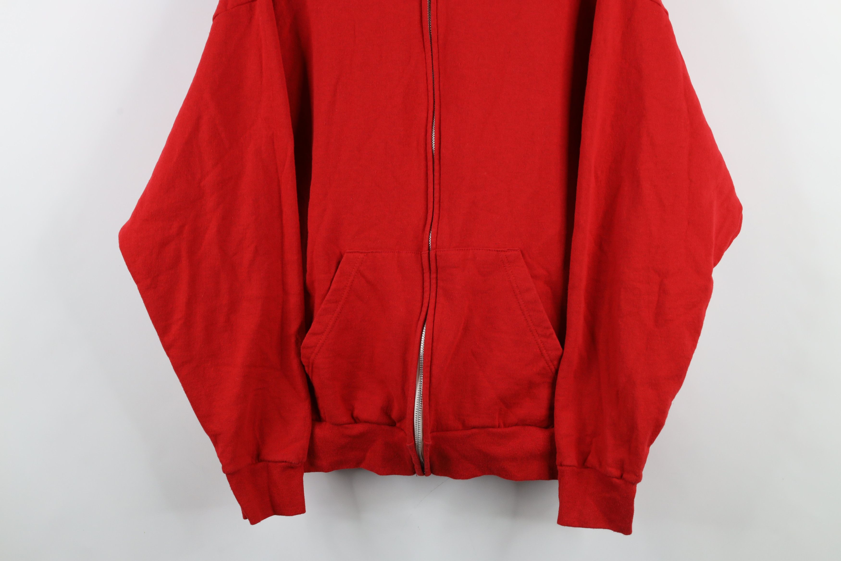 Vintage Vintage 70s 80s Streetwear Full Zip Hoodie Sweatshirt USA Size US XL / EU 56 / 4 - 3 Thumbnail