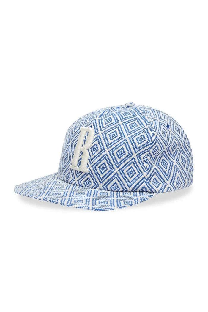 Rhude o1wfsh0625 Size: OS / Jaquareded R Hat / Cap in Blue Size ONE SIZE - 1 Thumbnail