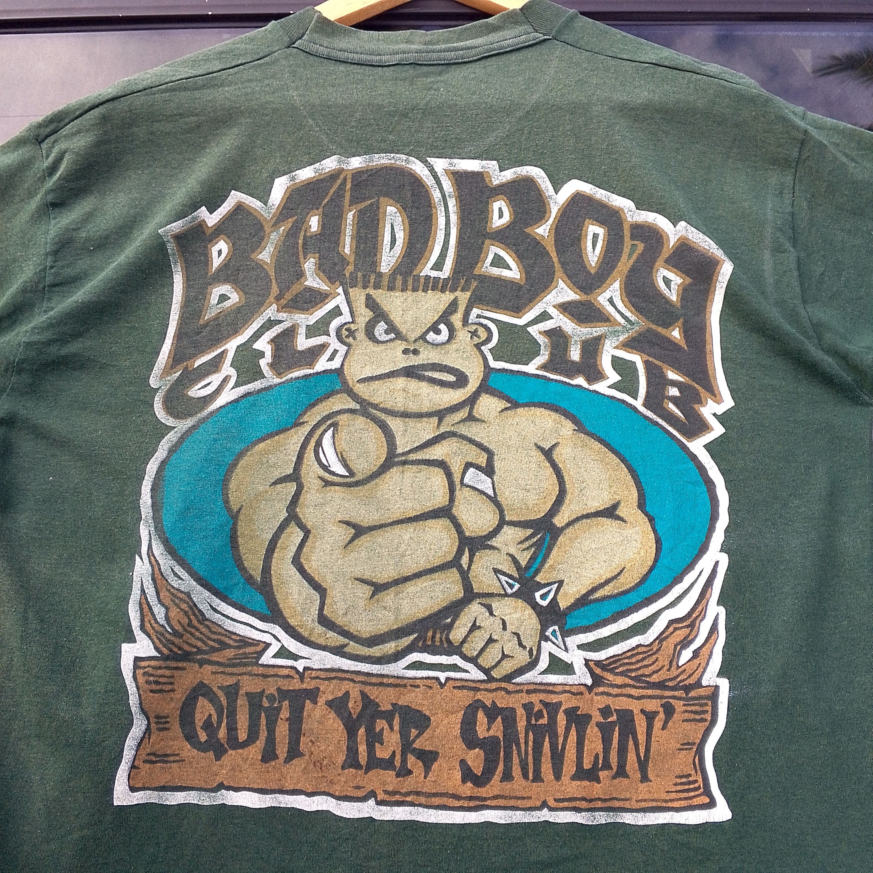 Vintage Vintage Bad Boy Club Green Tee Size L Size US L / EU 52-54 / 3 - 4 Thumbnail