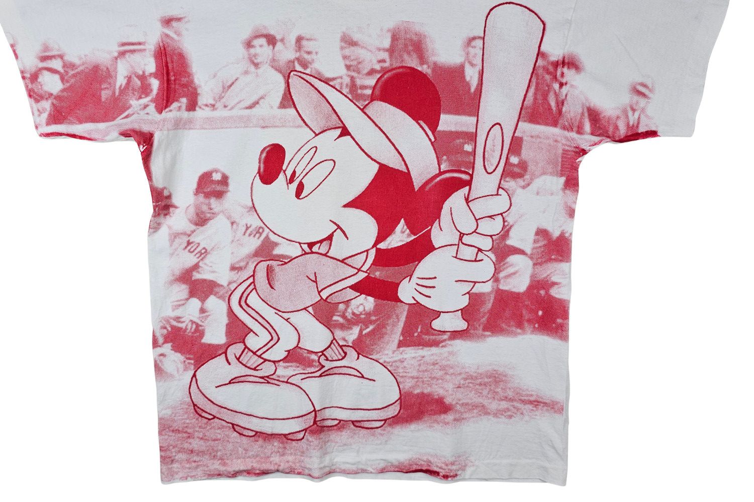 Disney 1992 Jerry Leigh x Disney Mickey Baseball AOP Tee - USA (L) Size US L / EU 52-54 / 3 - 3 Thumbnail
