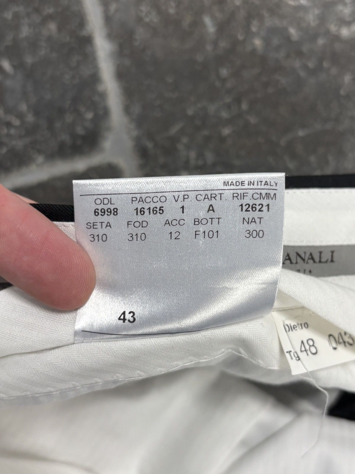 Canali Canali Suit Two Piece Tuxedo Blazer Trousers Made in Italy Size 48S - 18 Thumbnail