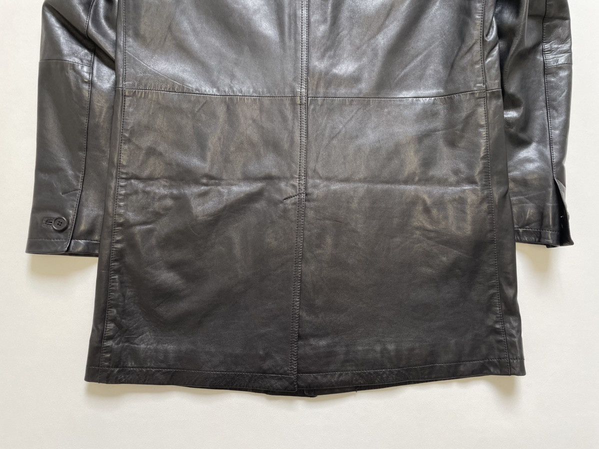Prada A/W 06 Black Leather Overcoat Size US M / EU 48-50 / 2 - 19 Thumbnail