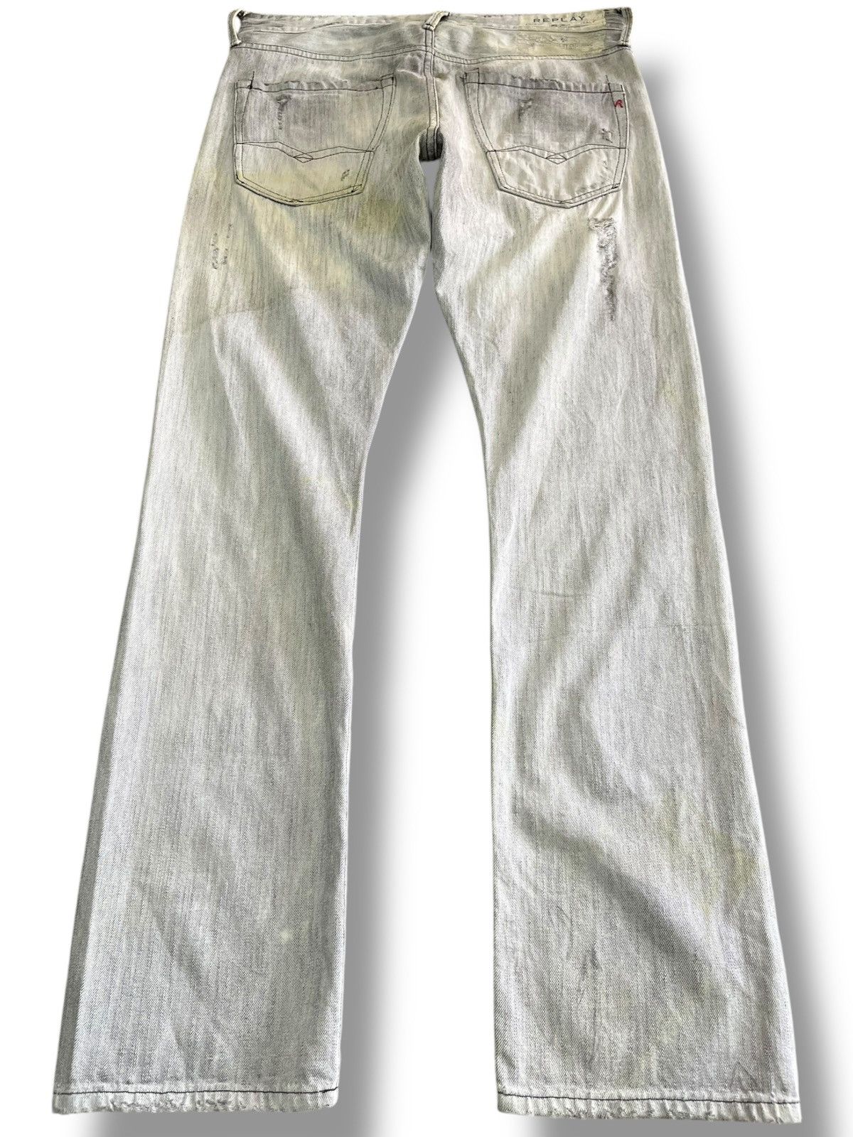 Beauty Beast × Replay Vintage Replay Waitom Distressed Denim Size US 35 - 6 Thumbnail
