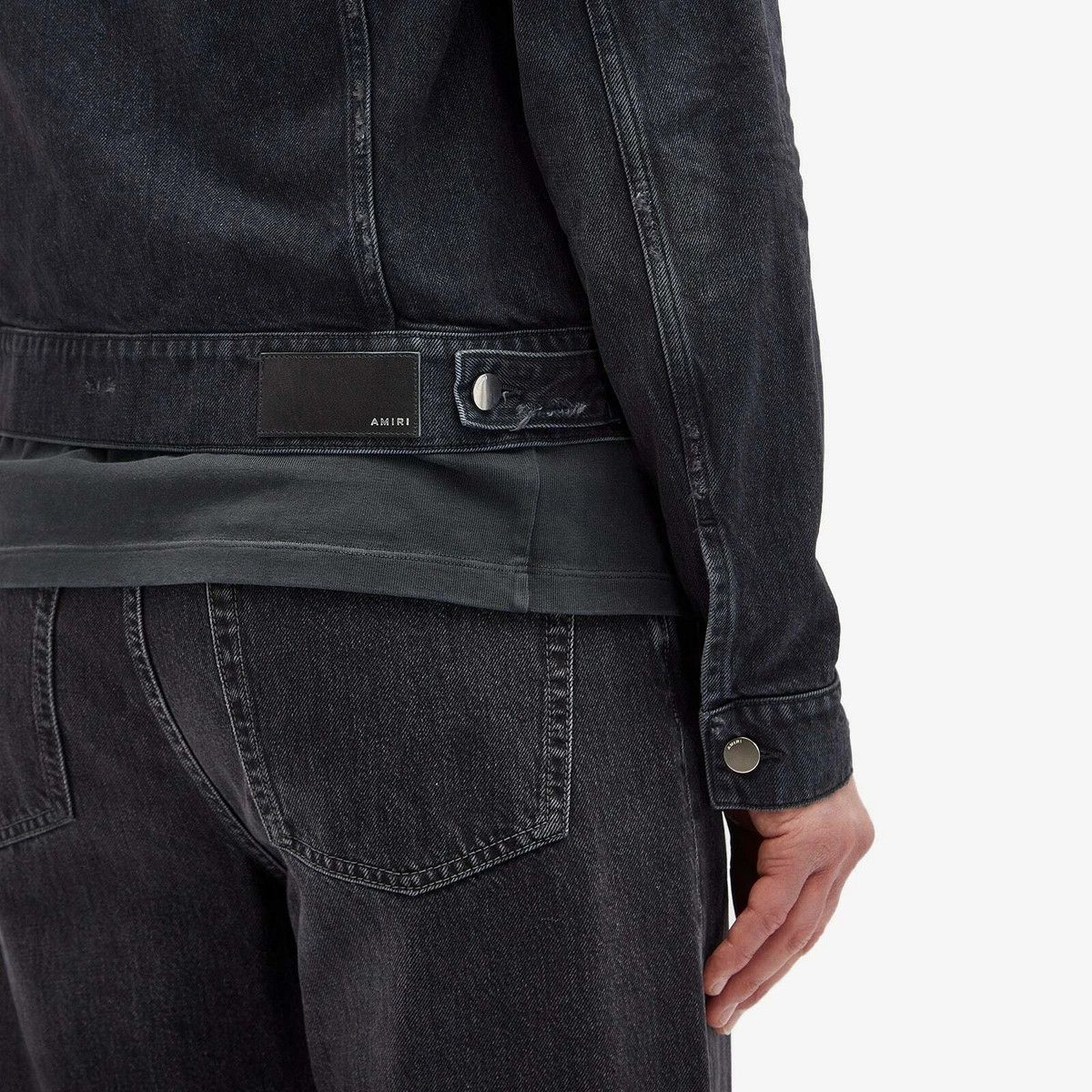 Amiri o1orln1125 MA Trucker Jacket in Black Size US XL / EU 56 / 4 - 5 Thumbnail