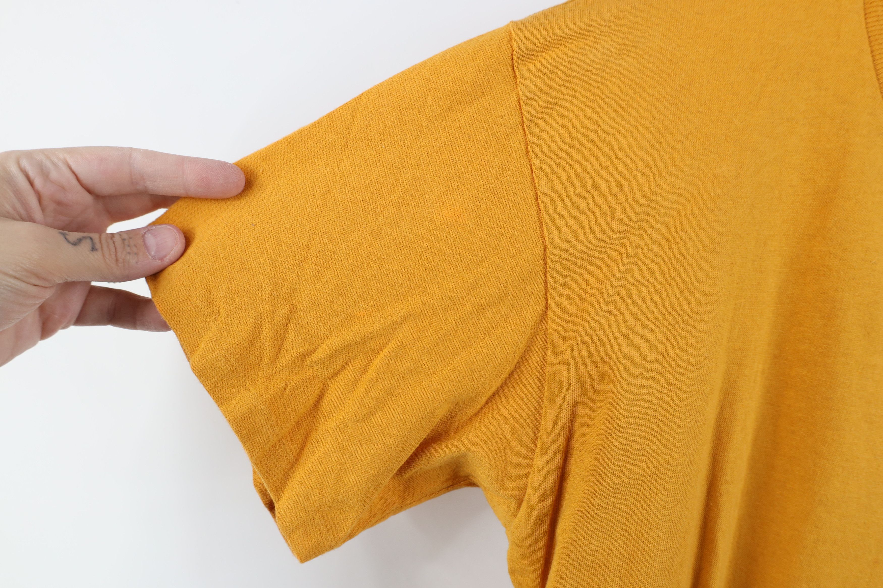 Vintage Vintage 70s Streetwear Blank Pocket T-Shirt Orange USA Size US M / EU 48-50 / 2 - 8 Thumbnail