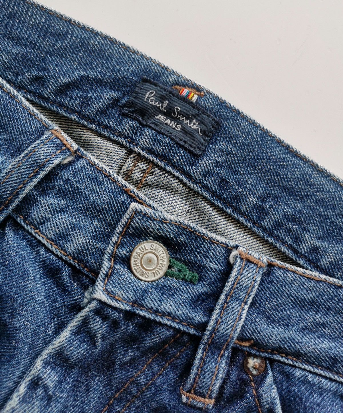 Japanese Brand Paul Smith Selvedge Painted Denim Jeans Size 34'' Size US 34 / EU 50 - 11 Thumbnail