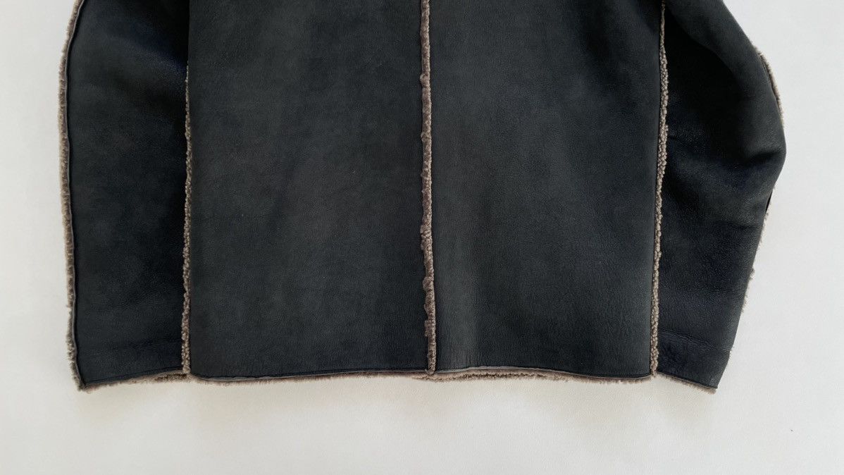 Ann Demeulemeester Early 2000s Black/Brown Shearling Jacket Size US M / EU 48-50 / 2 - 20 Thumbnail