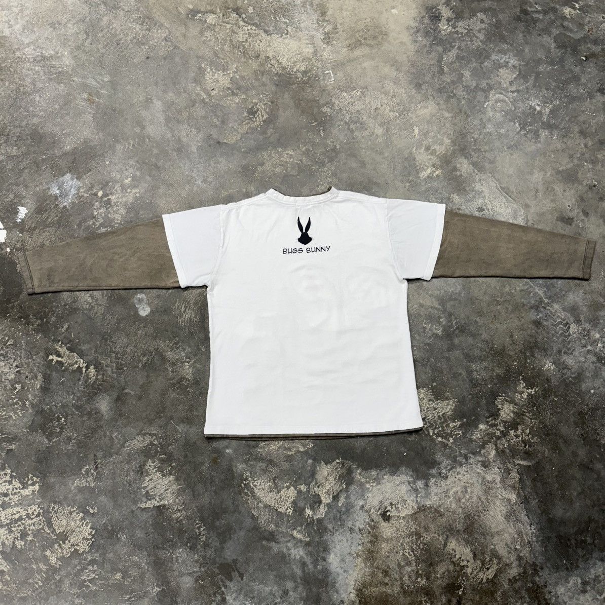 Warner Bros Vintage Looney Tunes Bugs Bunny Layered Long Sleeve Tee Size US M / EU 48-50 / 2 - 4 Thumbnail