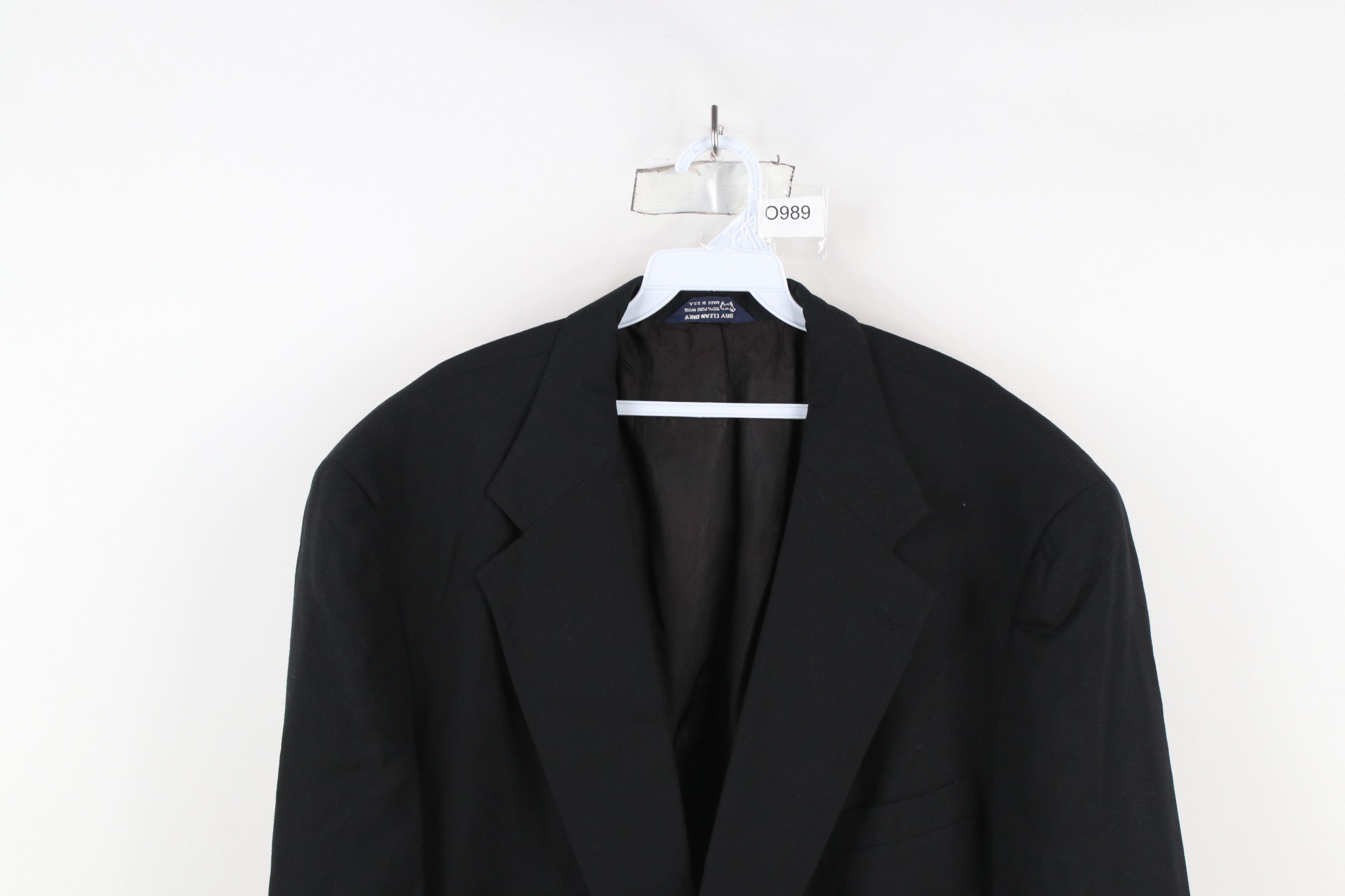 Vintage Vintage 90s Streetwear Suit Coat Blazer Jacket Black USA Size US XXL / EU 58 / 5 - 2 Thumbnail