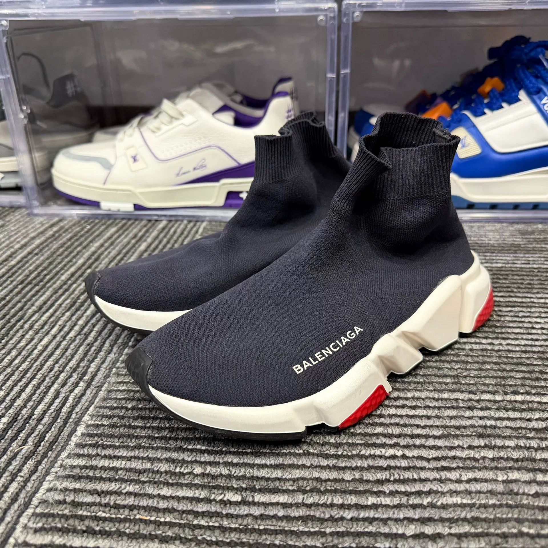 Balenciaga Balenciaga Black Hitop Sneakers us_6-5 Women Size US 6.5 / IT 36.5 - 1 Thumbnail