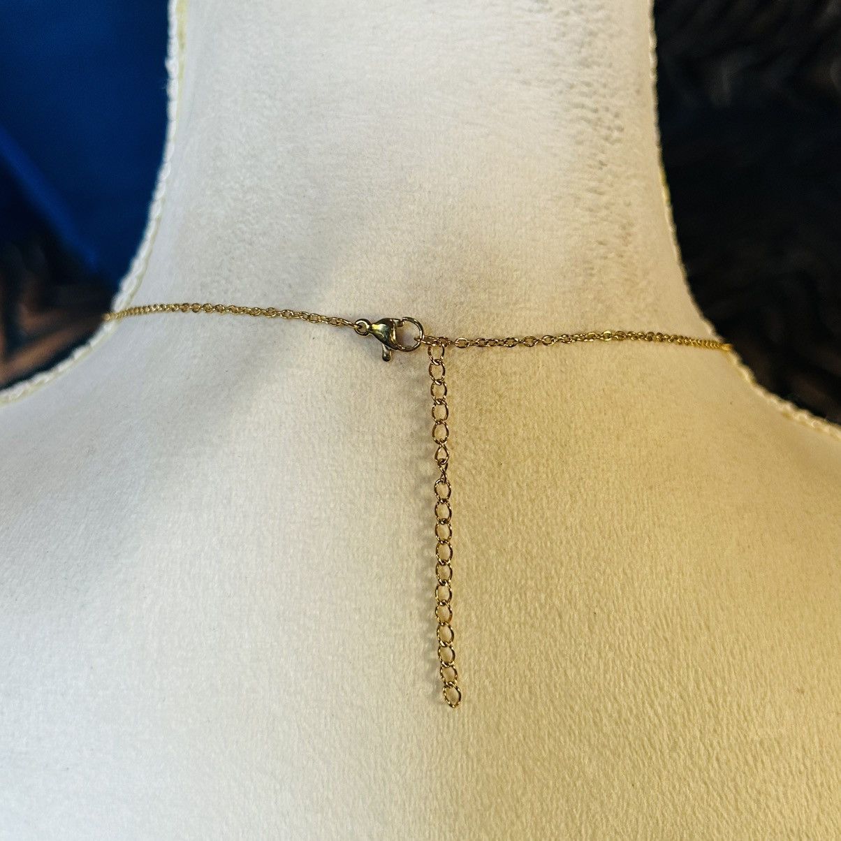 Handmade Handcrafted vintage bead drop pendant on chain necklace Size ONE SIZE - 5 Thumbnail