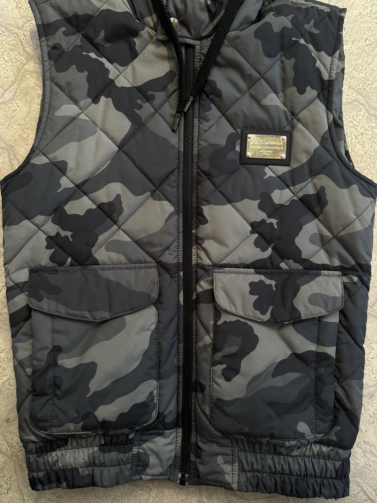 Dolce & Gabbana Dolce And Gabbana Camo Print Quilted Vest Size US M / EU 48-50 / 2 - 4 Thumbnail