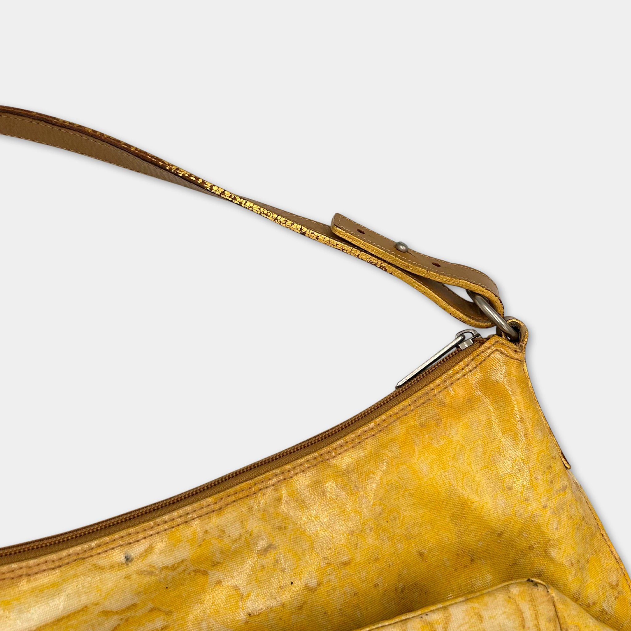 Roberto Cavalli Roberto Cavalli "Freedom" Yellow Snake Print Shoulder Bag Size ONE SIZE - 6 Thumbnail
