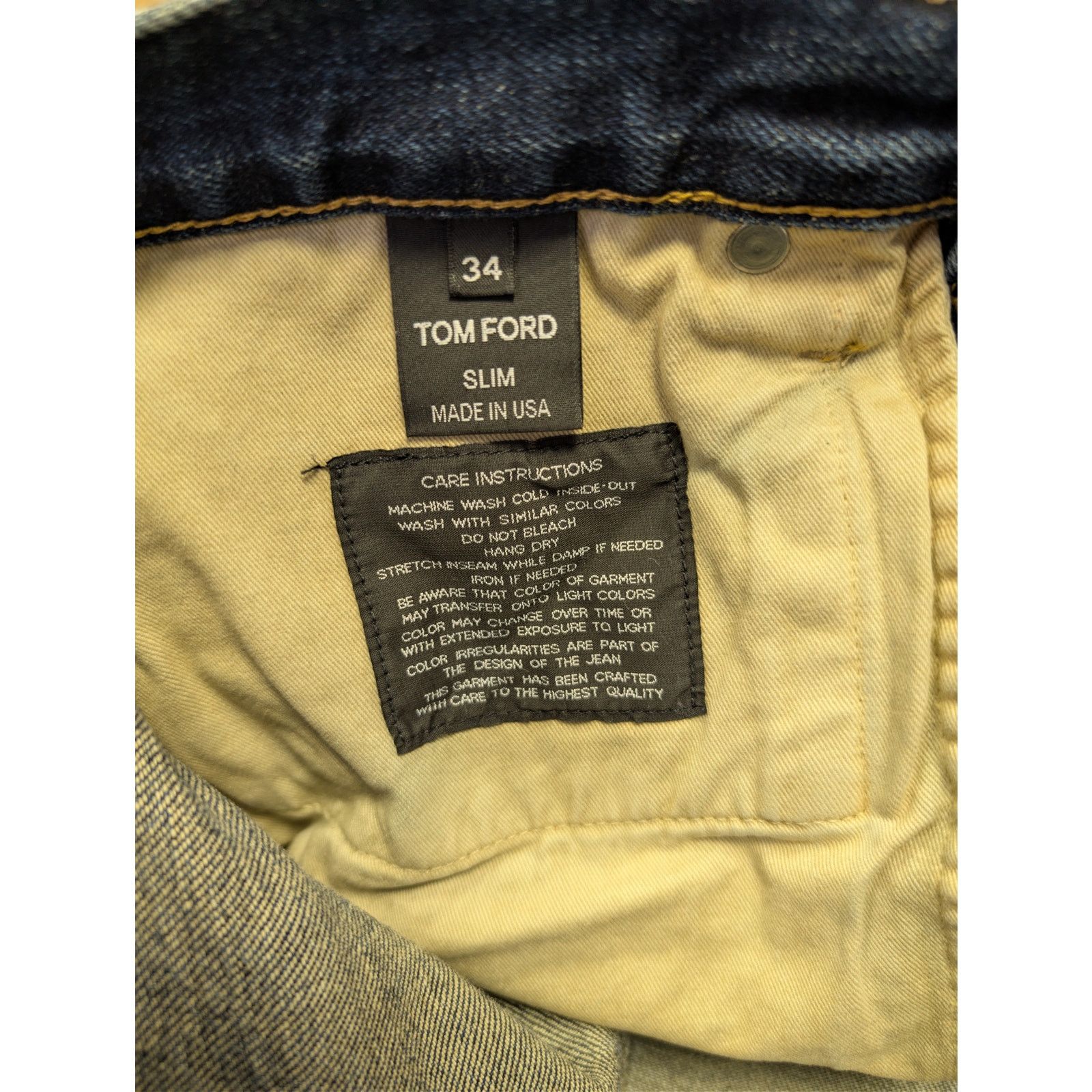 Tom Ford o1rshd1 Slim Jeans in Navy Size US 34 / EU 50 - 17 Thumbnail