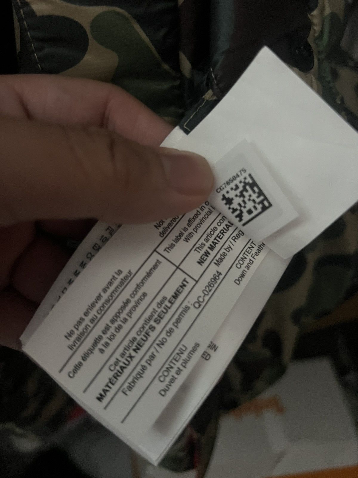 Bape × Canada Goose Bape x canada goose Size US XL / EU 56 / 4 - 8 Thumbnail