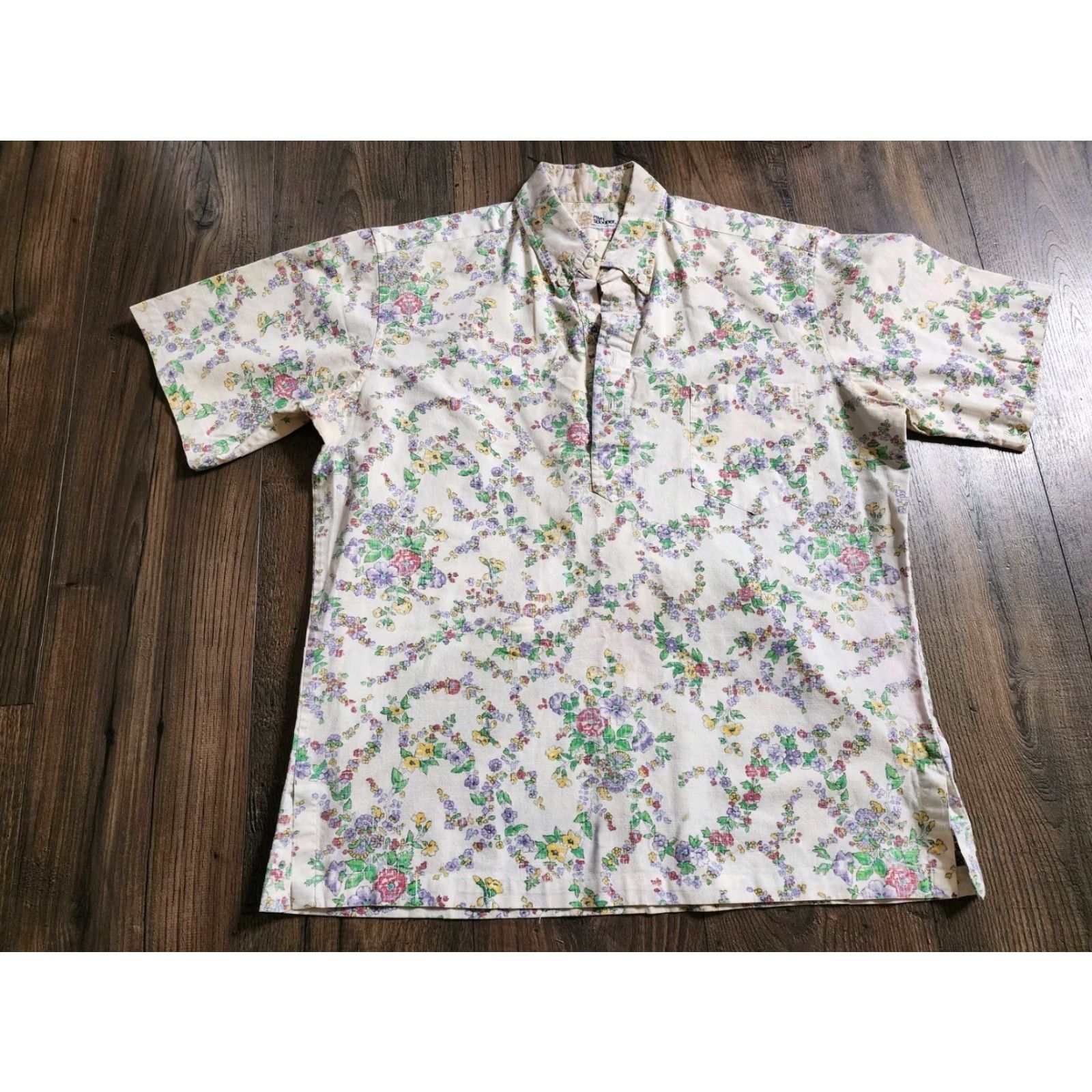 Reyn Spooner VINTAGE Reyn Spooner Mens L Reverse Print Hawaiian Lei Shirt Distressed Size US L / EU 52-54 / 3 - 2 Thumbnail