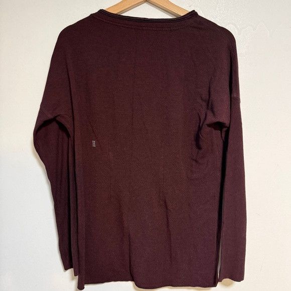Kit and Ace Kit and Ace Burgundy Long Sleeve Crew Neck - Sz XL (Est) Size XL / US 12-14 / IT 48-50 - 6 Thumbnail