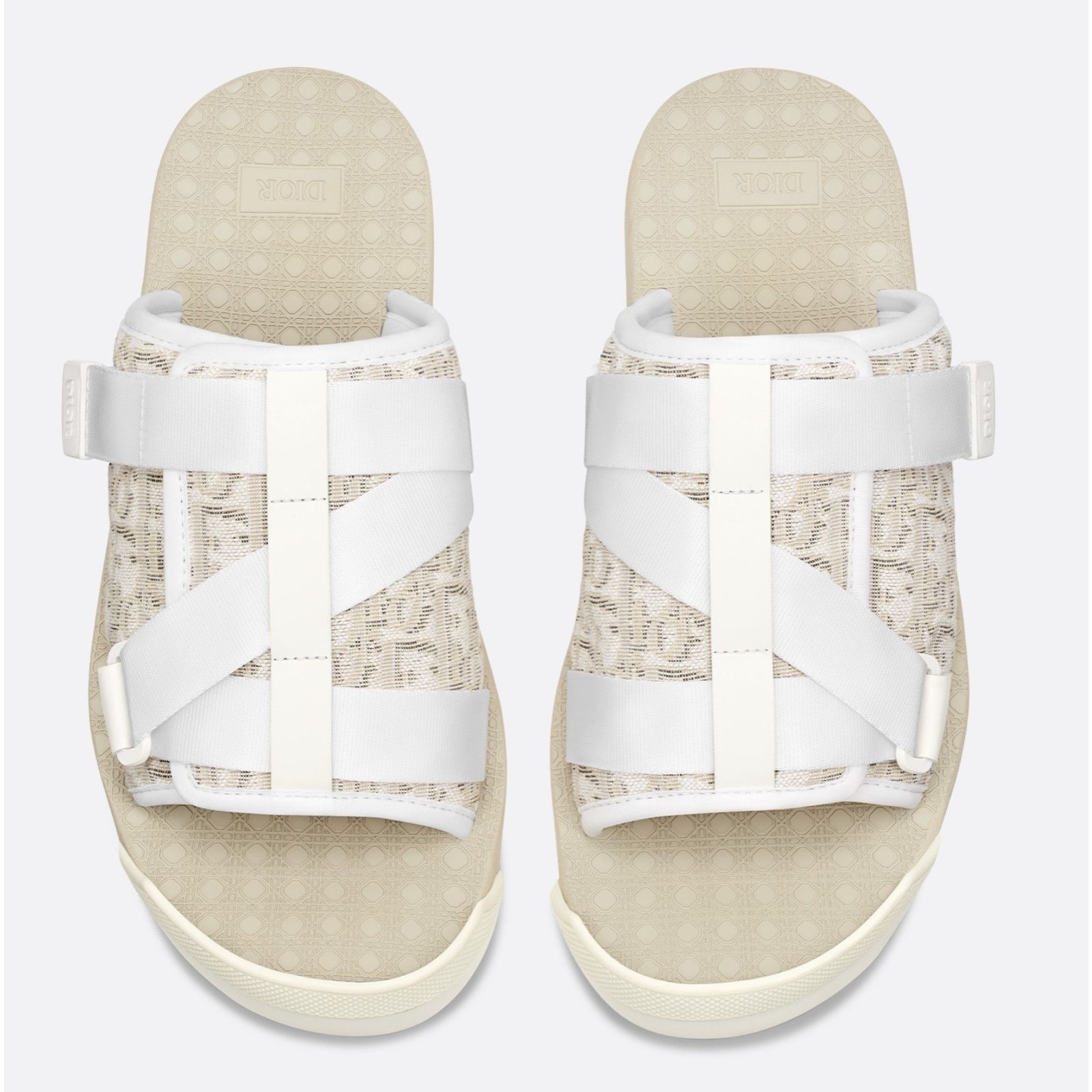 Dior Dior Men Alpha Sandal Oblique Jacquard Flat Slip On 45 12 Size US 12 / EU 45 - 7 Thumbnail