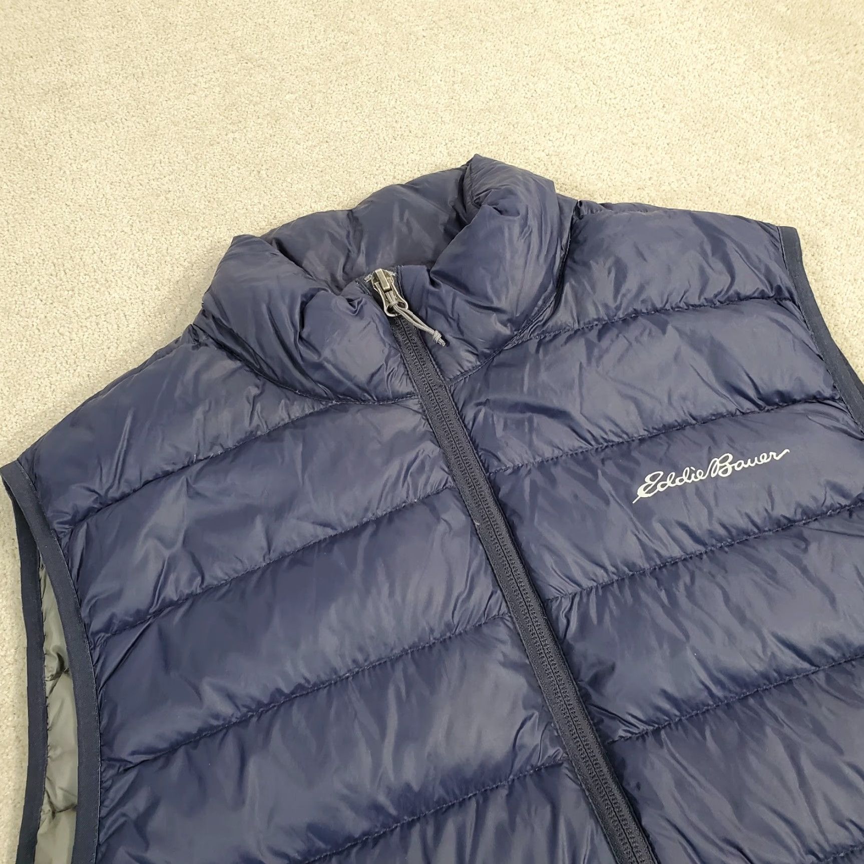 Eddie Bauer Eddie Bauer Vest Mens M Blue Puffer Down Jacket Quilted Lightweight Outdoor Size US M / EU 48-50 / 2 - 2 Thumbnail