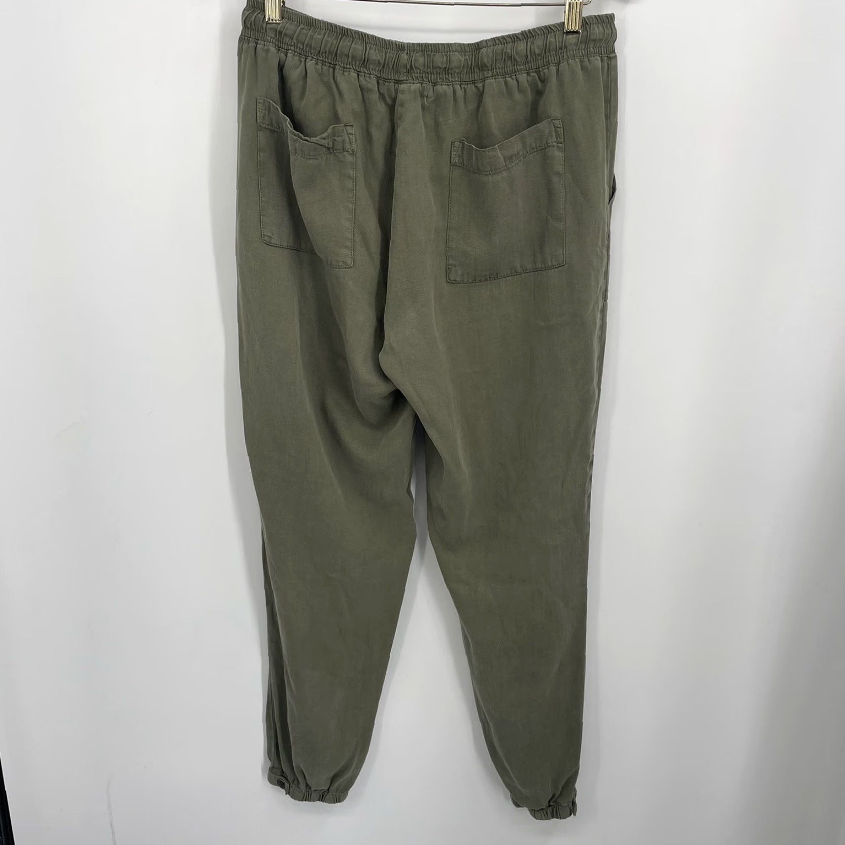 Olive Carly Jean Jogger Pants Womens Large Olive Green Tapered Drawstring Pockets Casual Size 36" / US 14 / IT 50 - 5 Thumbnail