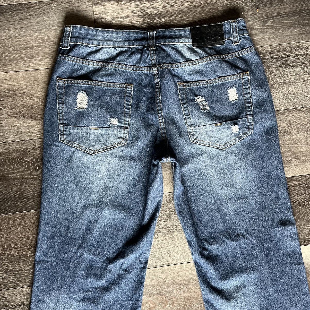 Enyce Vintage Y2K Enyce Distressed Baggy Skater Denim Jeans 36x34 Size US 36 / EU 52 - 3 Thumbnail