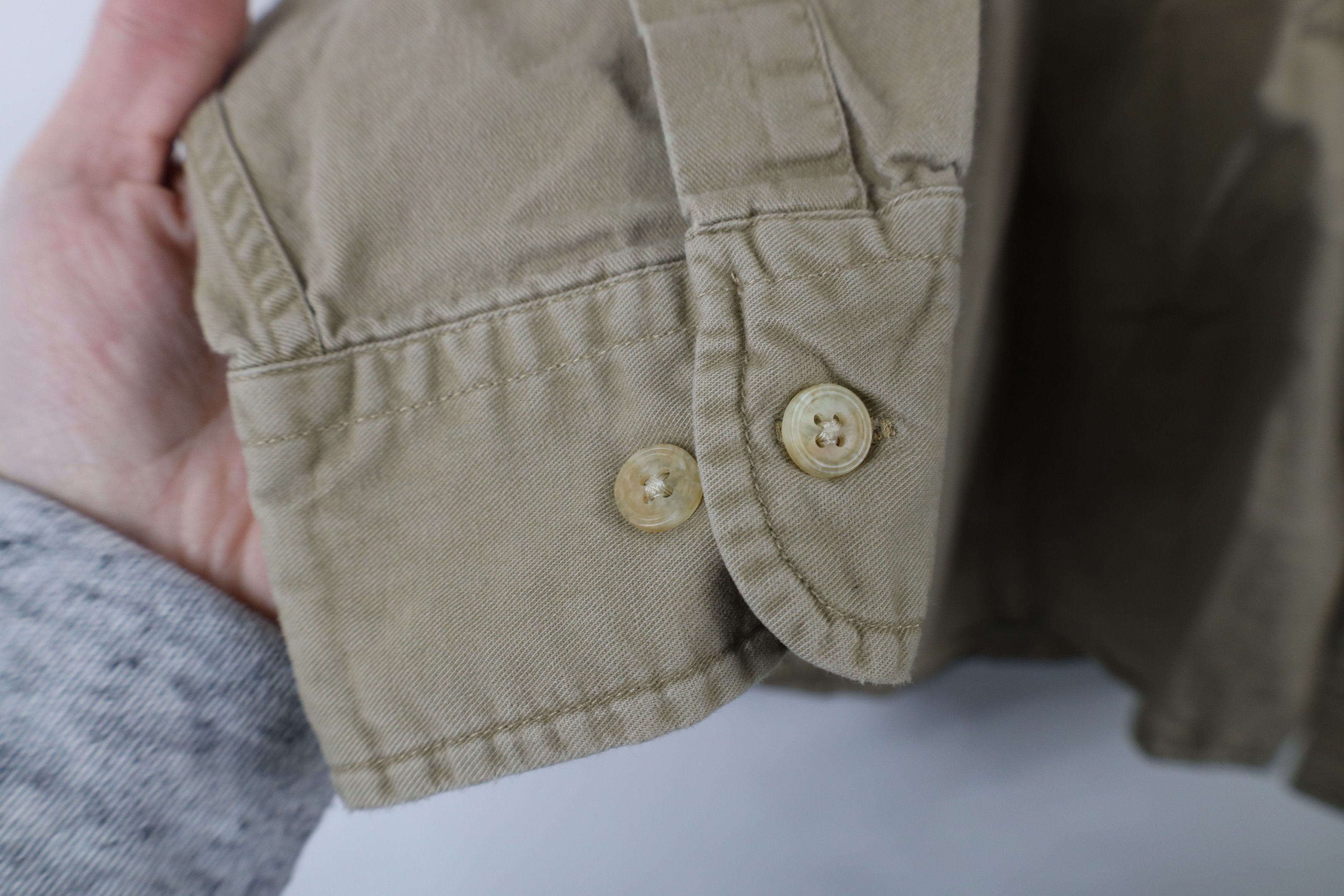 Vintage Vintage 90s Streetwear Military Collared Button Down Shirt Size US L / EU 52-54 / 3 - 7 Thumbnail