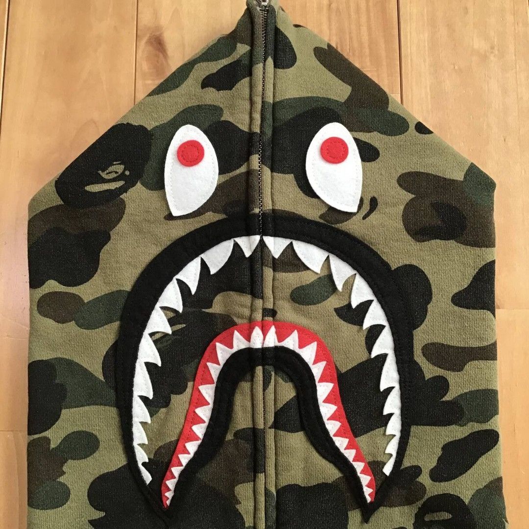 Bape BAPE 1st Camo Green Shark Full Zip Hoodie a bathing ape WGM Size US XXL / EU 58 / 5 - 4 Thumbnail